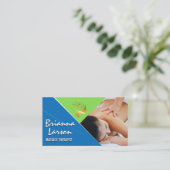 マッサージセラピーセッション | 背中の摩擦 名刺 (スタンド正面)