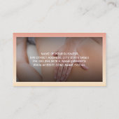 マッサージセラピーセッション | 背中マッサージ 名刺 (裏面)