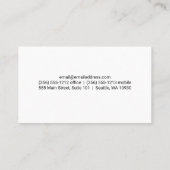 マッサージセラピーセッション | 足マッサージのロゴ 名刺 (裏面)