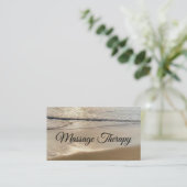 マッサージセラピーセレニティビーチ 名刺 (スタンド正面)