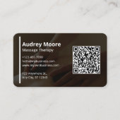 マッサージセラピーテンプレートデザインホリスティックマッサージ 名刺 (正面)