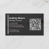 マッサージセラピーテンプレートデザイン 名刺 (正面)