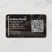 マッサージセラピーテンプレートマッサージセラピスト 名刺 (正面)