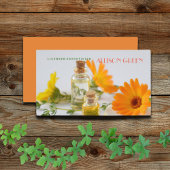 マッサージセラピーデイジーエッセンシャル油アロマセラピー 名刺