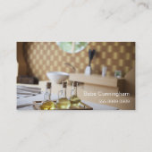 マッサージセラピートレンディー素晴らしポートレート予算計画値 名刺 (裏面)