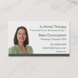 マッサージセラピートレンディー素晴らしポートレート予算計画値 名刺