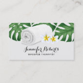 マッサージセラピートロピカル自然サロン&スパ 名刺 (正面)