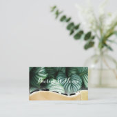 マッサージセラピートロピカル葉ウェルネススパ 名刺 (スタンド正面)