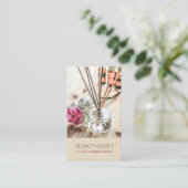 マッサージセラピーナチュラルエッセンシャル油アロマセラピー 名刺 (スタンド正面)