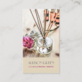 マッサージセラピーナチュラルエッセンシャル油アロマセラピー 名刺 (正面)