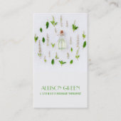 マッサージセラピーナチュラルエッセンシャル油アロマセラピー 名刺 (正面)