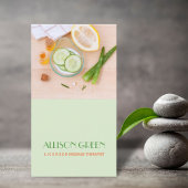 マッサージセラピーナチュラルエッセンシャル油アロマセラピー 名刺