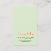 マッサージセラピーナチュラルエッセンシャル油アロマセラピー 名刺 (裏面)