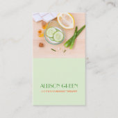 マッサージセラピーナチュラルエッセンシャル油アロマセラピー 名刺 (正面)