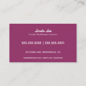 マッサージセラピーネオン 名刺 (裏面)