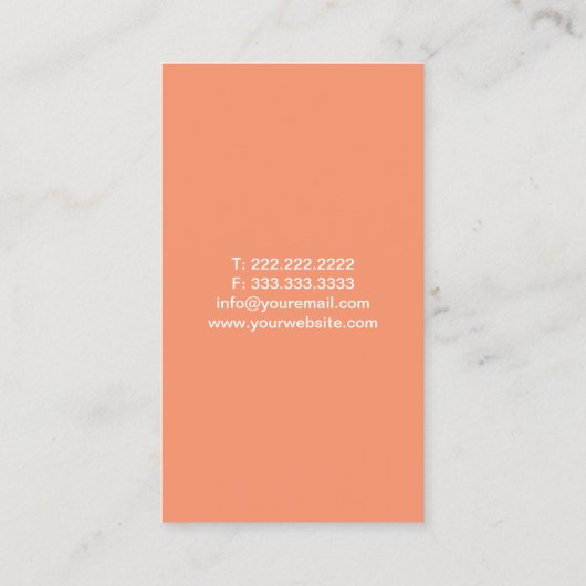 マッサージセラピーパーフェクト体スパオレンジ 名刺 (裏面)