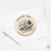 マッサージセラピーヒーリングハンズエネルギースパありがとう ラウンドシール (封筒)