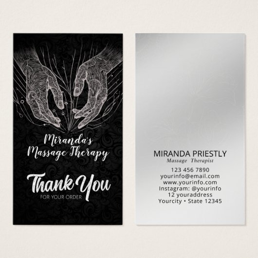 マッサージセラピーヒーリングハンズエネルギースパウェルネス (正面&裏面)