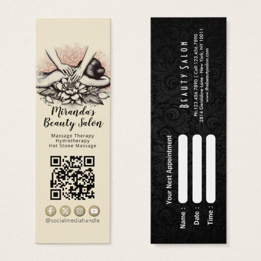 マッサージセラピーヒーリングハンズエネルギースパウェルネス (正面&裏面)