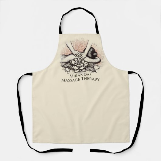 マッサージセラピーヒーリングハンズエネルギースパウェルネス エプロン (正面)