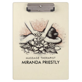 マッサージセラピーヒーリングハンズエネルギースパウェルネス クリップボード