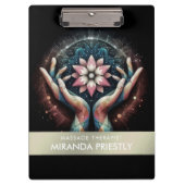 マッサージセラピーヒーリングハンズエネルギースパウェルネス クリップボード (正面)