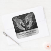 マッサージセラピーヒーリングハンズエネルギースパウェルネス スクエアシール (封筒)