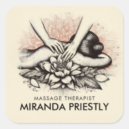 マッサージセラピーヒーリングハンズエネルギースパウェルネス スクエアシール