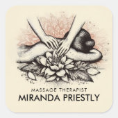 マッサージセラピーヒーリングハンズエネルギースパウェルネス スクエアシール (正面)