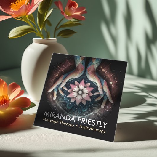 マッサージセラピーヒーリングハンズエネルギースパウェルネス スクエア名刺