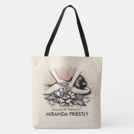マッサージセラピーヒーリングハンズエネルギースパウェルネス トートバッグ