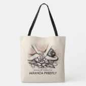 マッサージセラピーヒーリングハンズエネルギースパウェルネス トートバッグ (裏面)