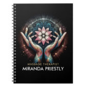 マッサージセラピーヒーリングハンズエネルギースパウェルネス ノートブック (正面)