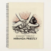 マッサージセラピーヒーリングハンズエネルギースパウェルネス プランナー手帳 (正面)