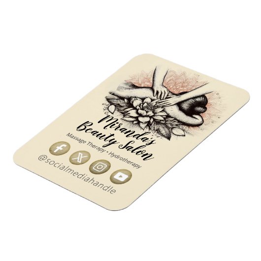 マッサージセラピーヒーリングハンズエネルギースパウェルネス マグネット (左側)