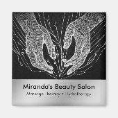 マッサージセラピーヒーリングハンズエネルギースパウェルネス マグネット (正面)