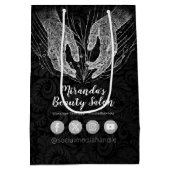 マッサージセラピーヒーリングハンズエネルギースパウェルネス ミディアムペーパーバッグ (裏面)