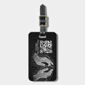 マッサージセラピーヒーリングハンズエネルギースパウェルネス ラゲッジタグ (正面縦)