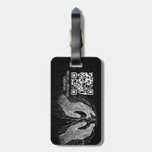 マッサージセラピーヒーリングハンズエネルギースパウェルネス ラゲッジタグ (裏面縦)