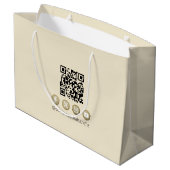 マッサージセラピーヒーリングハンズエネルギースパウェルネス ラージペーパーバッグ (裏面アングル)