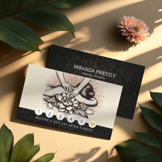 マッサージセラピーヒーリングハンズエネルギースパウェルネス ロイヤリティカード