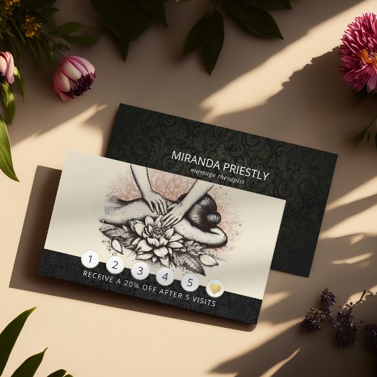 マッサージセラピーヒーリングハンズエネルギースパウェルネス ロイヤリティカード