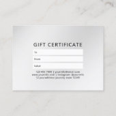 マッサージセラピーヒーリングハンズエネルギースパウェルネス 予約カード (裏面)