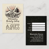 マッサージセラピーヒーリングハンズエネルギースパウェルネス 割引カード (正面/裏面)