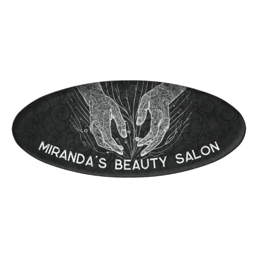 マッサージセラピーヒーリングハンズエネルギースパウェルネス 名札 (正面)