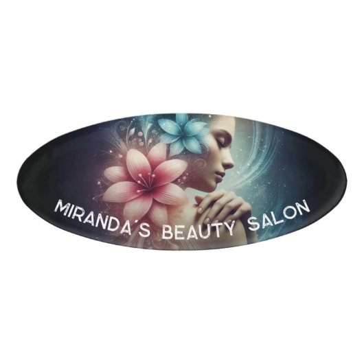 マッサージセラピーヒーリングハンズエネルギースパウェルネス 名札 (正面)