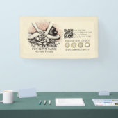 マッサージセラピーヒーリングハンズエネルギースパウェルネス 横断幕 (トレードショー)