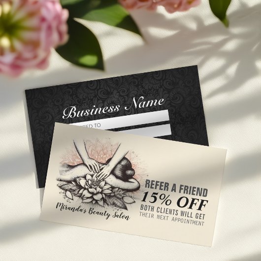 マッサージセラピーヒーリングハンズエネルギースパウェルネス 紹介カード