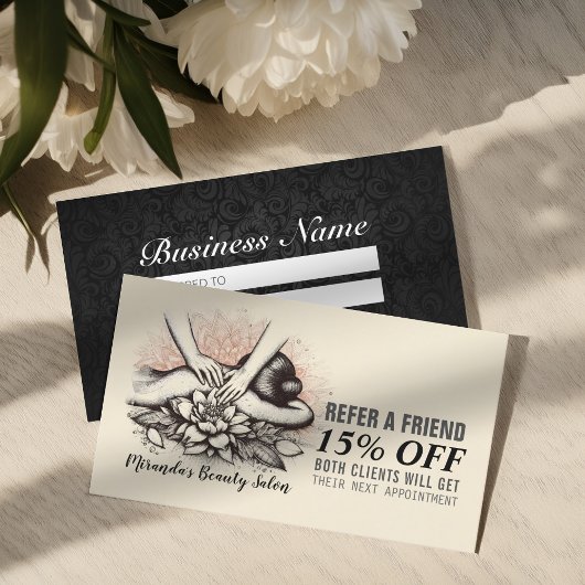 マッサージセラピーヒーリングハンズエネルギースパウェルネス 紹介カード