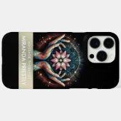 マッサージセラピーヒーリングハンズエネルギースパウェルネス Case-Mate iPhoneケース (裏面 (横))